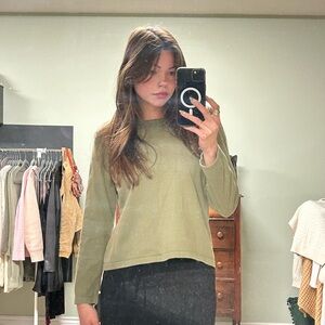 Olive Green Women's Top